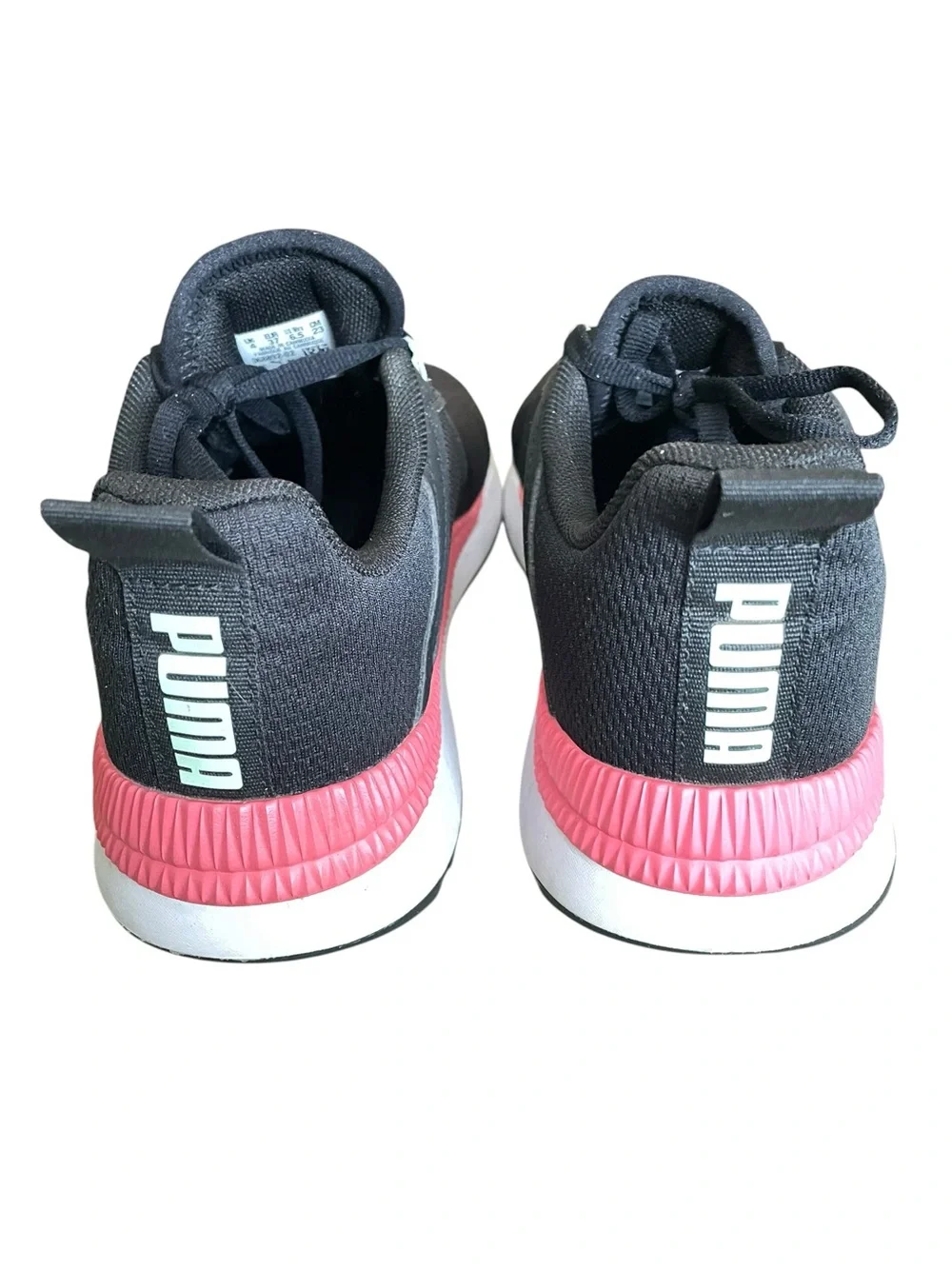 Puma Pacer Net Cage Size 6.5 Women's Black & Pink Sneakers